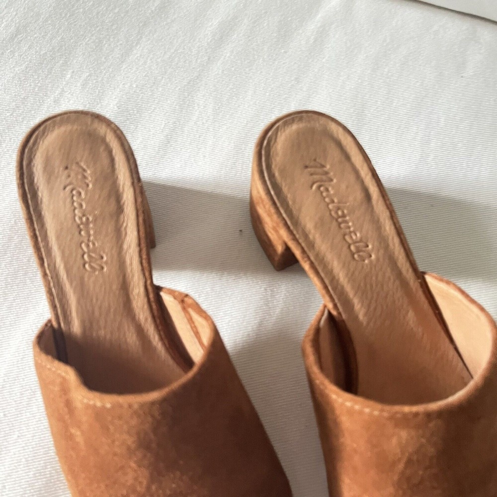 Madewell The Ruby Clog Suede Camel Brown - image 3